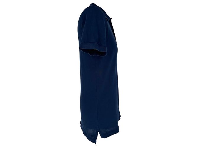 Polo a maniche corte Tom Ford in cotone blu navy - vista 2