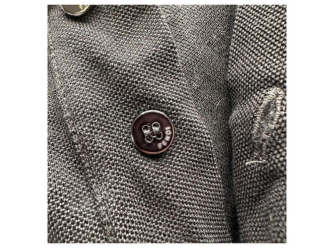 Fendi Polohemd aus schwarzer Baumwolle mit besticktem Logo - Ansicht 11