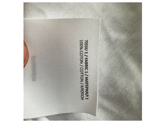 T-shirt in cotone bianco con logo flock Balmain - vista 5