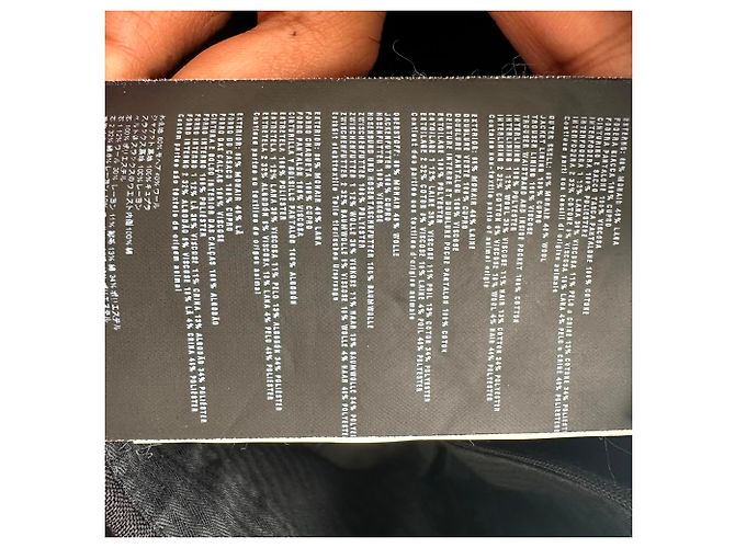 Pantaloni a gamba dritta Prada in lana nera Stampa python - vista 4