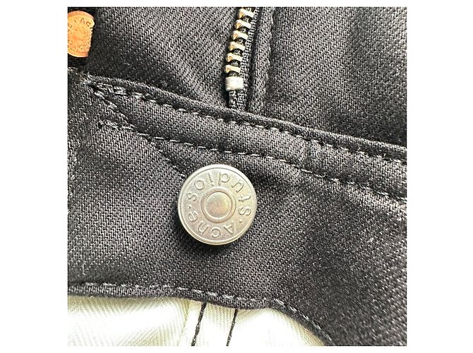 Acne Studios Slim-Fit Jeans aus schwarzer Baumwolle - Ansicht 11