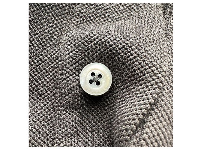 Polo a maniche corte Tom Ford in cotone nero - vista 10