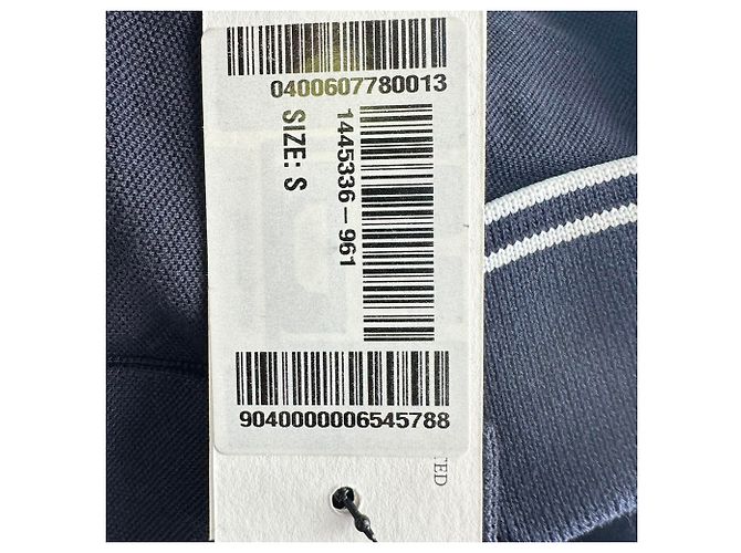 Polo Stone Island con patch logo in cotone blu navy - vista 12