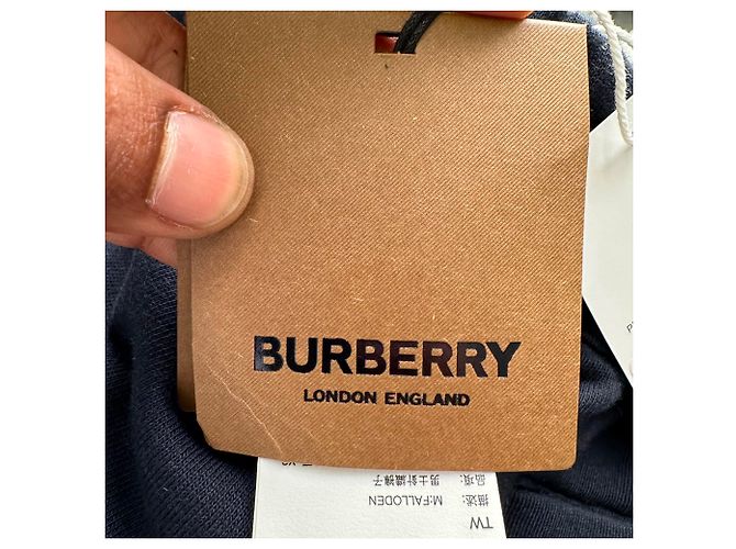 Pantaloni jogger Burberry con patch Equestrian Knight in cotone nero - vista 10