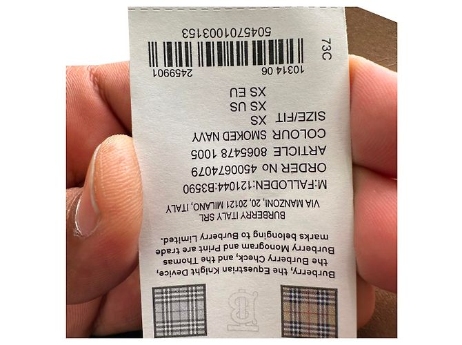 Pantaloni jogger Burberry con patch Equestrian Knight in cotone nero - vista 8