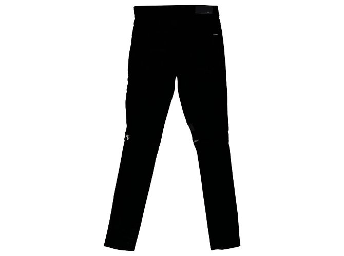 Jeans Amiri Mx2 Skinny-Fit Distressed in cotone nero - vista 2