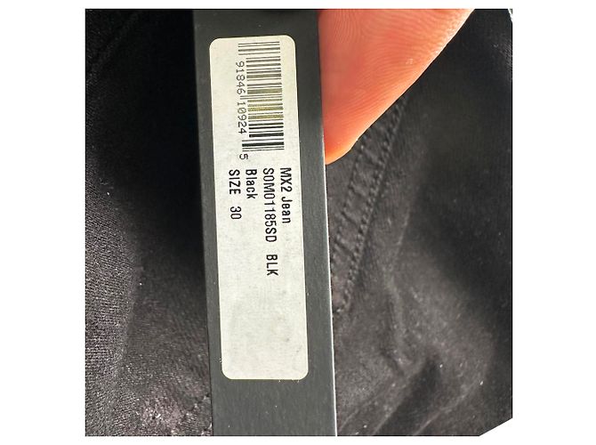 Jeans Amiri Mx2 Skinny-Fit Distressed in cotone nero - vista 7