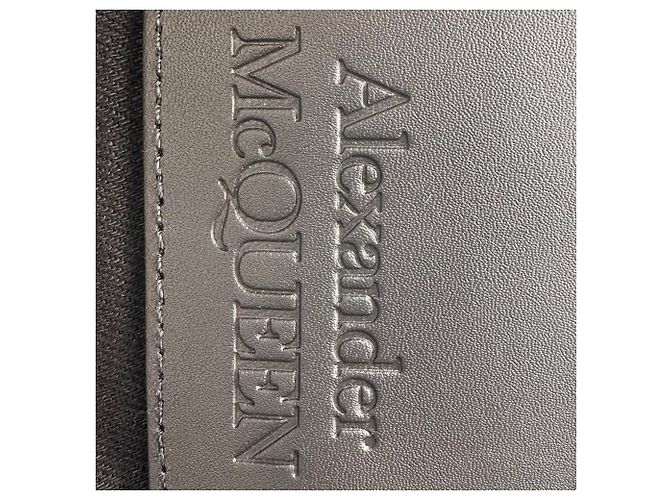 Jeans Slim-Fit in cotone nero con logo ricamato Alexander Mcqueen - vista 4