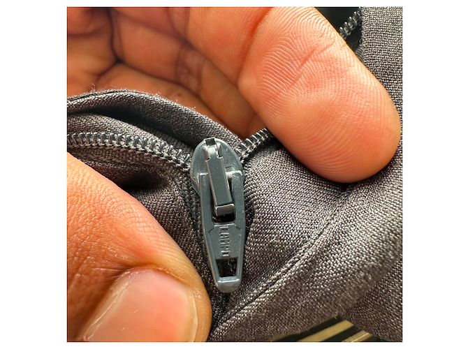 Dior gerade geschnittene Hose aus grauer Wolle - Ansicht 4