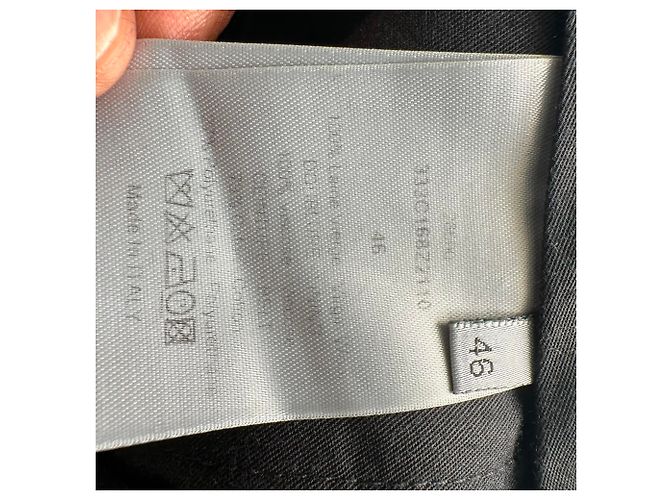 Dior gerade geschnittene Hose aus grauer Wolle - Ansicht 8
