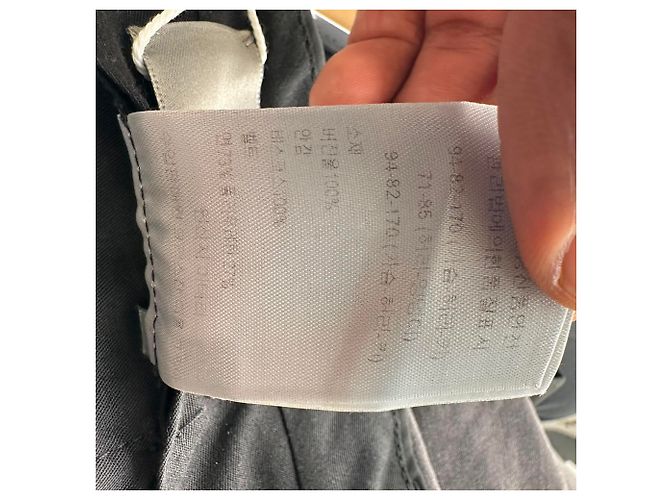 Dior gerade geschnittene Hose aus grauer Wolle - Ansicht 9