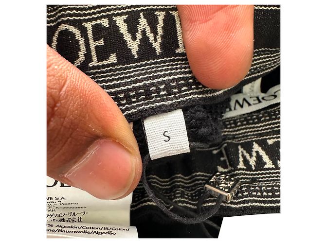 Pantalones de chándal Loewe Anagram en algodón negro - vista 6