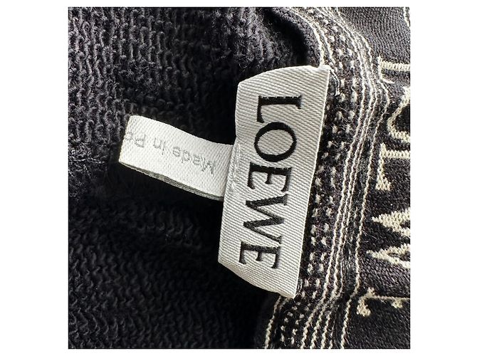 Pantalones de chándal Loewe Anagram en algodón negro - vista 7