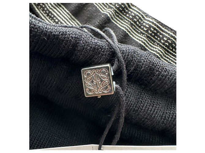 Pantalones de chándal Loewe Anagram en algodón negro - vista 8