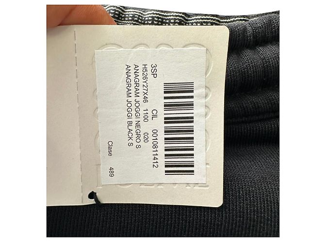 Pantalones de chándal Loewe Anagram en algodón negro - vista 9