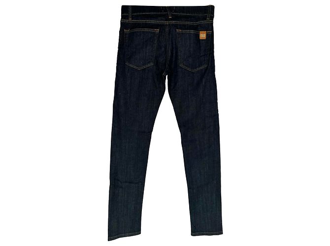 Jeans Capri Dolce & Gabbana con placca logo in cotone nero - vista 2