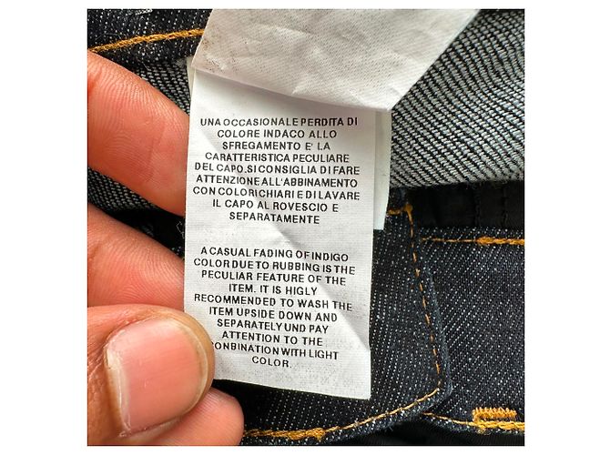 Jeans Capri Dolce & Gabbana con placca logo in cotone nero - vista 4
