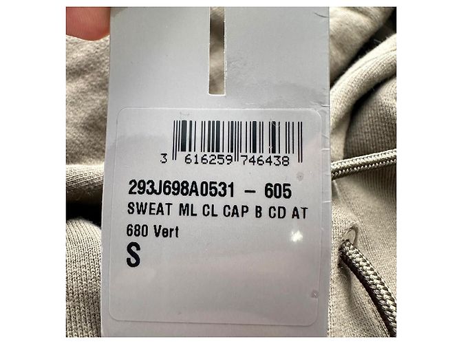 Autre Marque Dior Hoodie mit besticktem Logo aus brauner Baumwolle - Ansicht 8