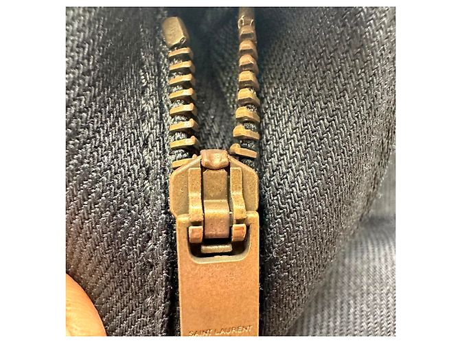 Autre Marque Jeans Slim-Fit Saint Laurent em algodão preto - vista 12
