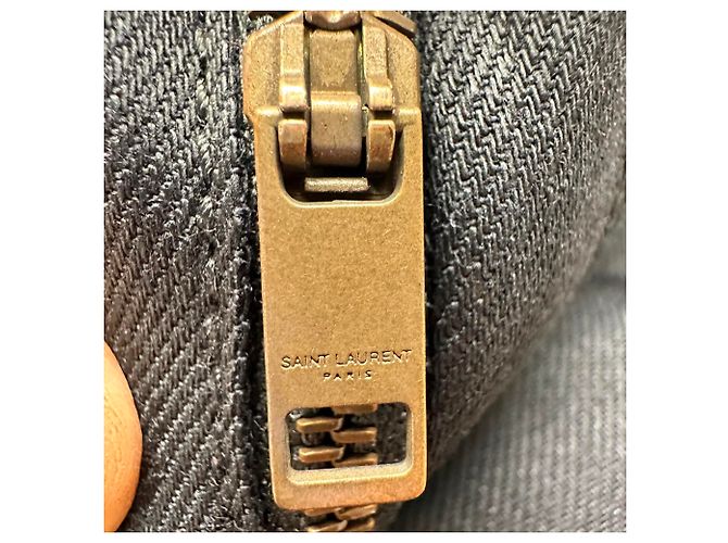 Autre Marque Jeans Slim-Fit Saint Laurent em algodão preto - vista 13