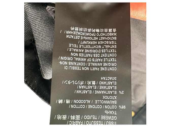 Autre Marque Jeans Slim-Fit Saint Laurent em algodão preto - vista 4