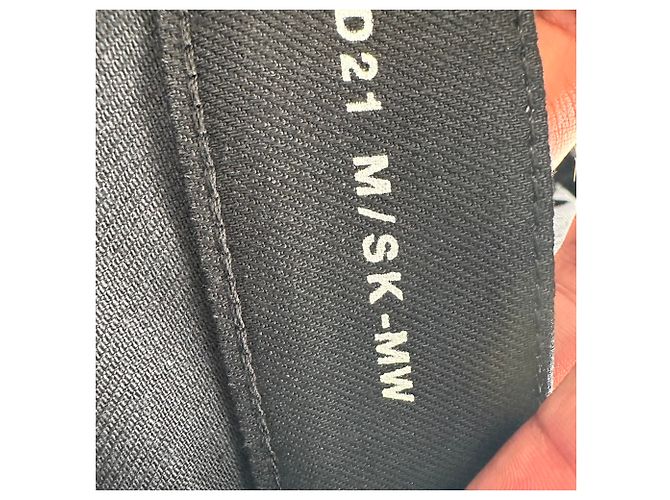 Autre Marque Jeans Slim-Fit Saint Laurent em algodão preto - vista 9