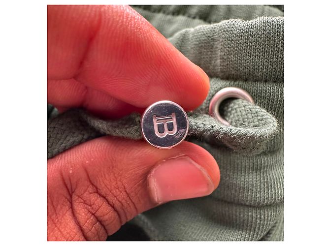 Balmain Drawstring Logo-Print Sweatpants in Olive Cotton Green Olive green - view 8