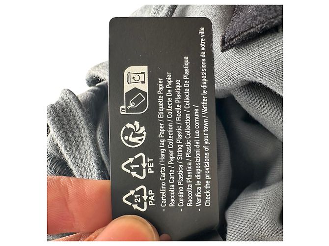 Stone Island Logo-Patch Hoodie aus dunkelgrauer Baumwolle - Ansicht 9