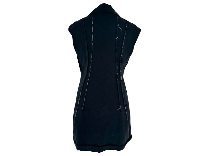 Chaleco cruzado Bottega Veneta en algodón negro - vista 3