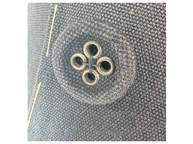 Chaleco cruzado Bottega Veneta en algodón negro - vista 6