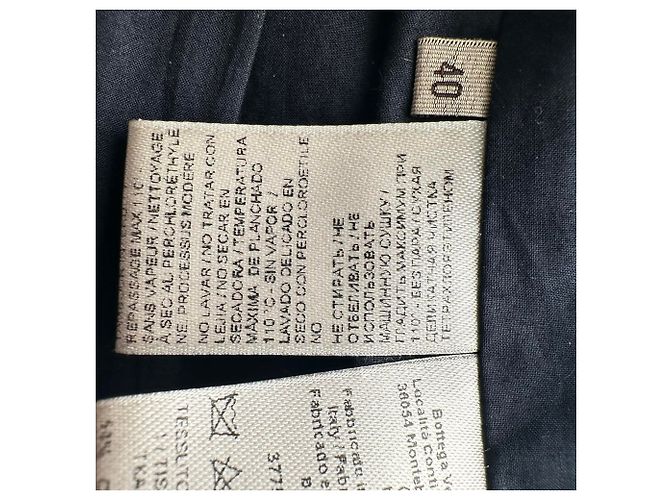 Chaleco cruzado Bottega Veneta en algodón negro - vista 9