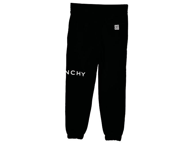 Pantaloni jogger Givenchy con stampa logo in cotone nero - vista 2