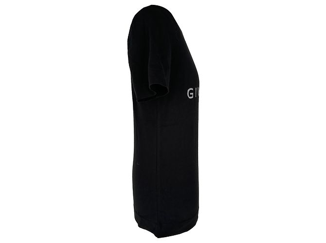 Givenchy Reflective Logo T-Shirt in Black Cotton - view 2
