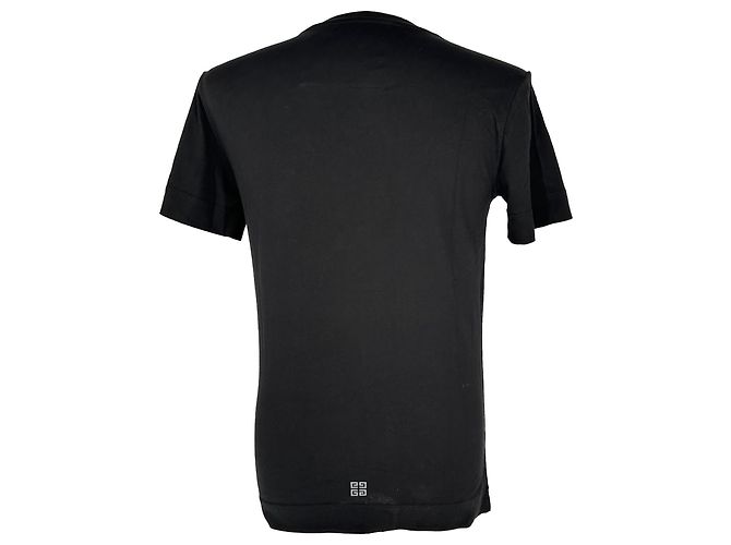 Givenchy Reflective Logo T-Shirt in Black Cotton - view 3