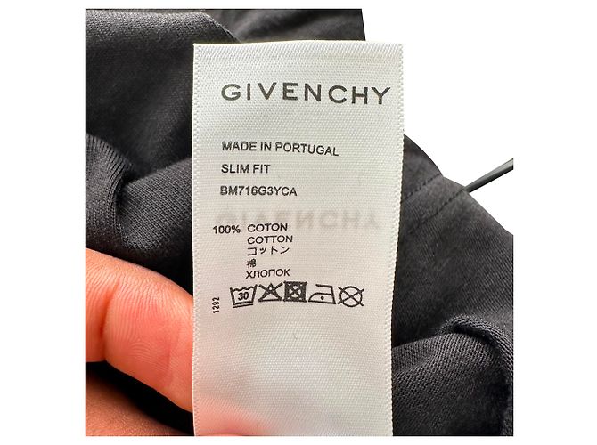 Givenchy Reflective Logo T-Shirt in Black Cotton - view 6
