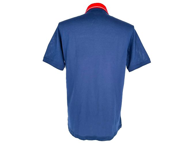 Polo Gucci Pablo Delcielo Logo in cotone blu navy - vista 2