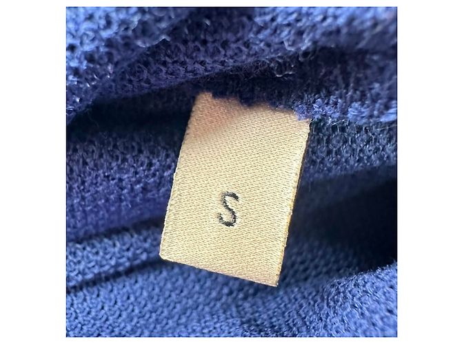 Polo Gucci Pablo Delcielo Logo in cotone blu navy - vista 8