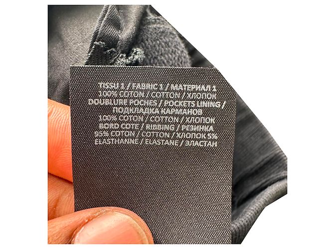 Pantaloni della tuta a gamba dritta Balmain in cotone nero con logo e coulisse - vista 4