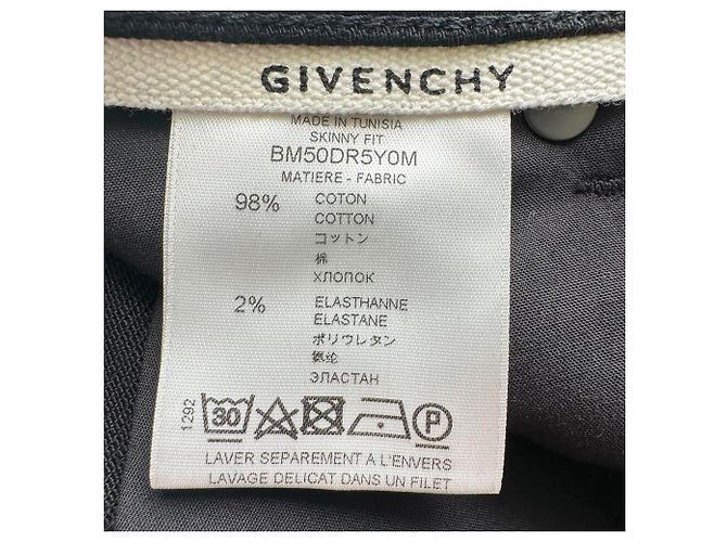 Givenchy Logo-Patch Slim-Fit Jeans in Black Cotton - view 5