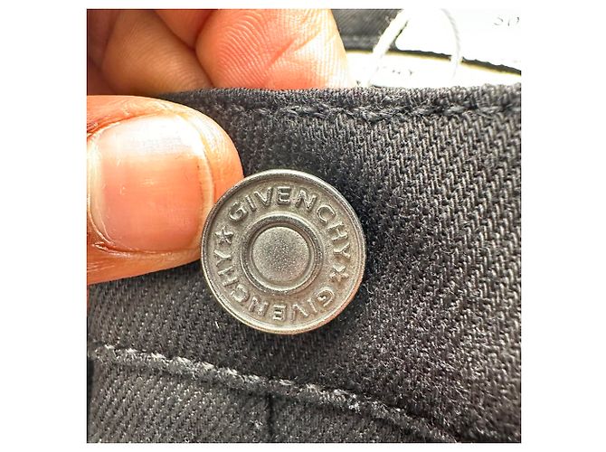 Givenchy Logo-Patch Slim-Fit Jeans in Black Cotton - view 8