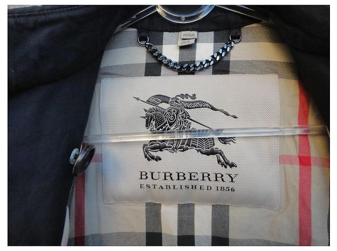 Trench-coat Burberry de Gabardina Negro - vista 2
