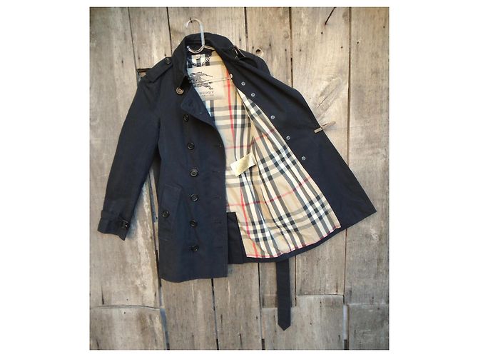 Trench-coat Burberry de Gabardina Negro - vista 3