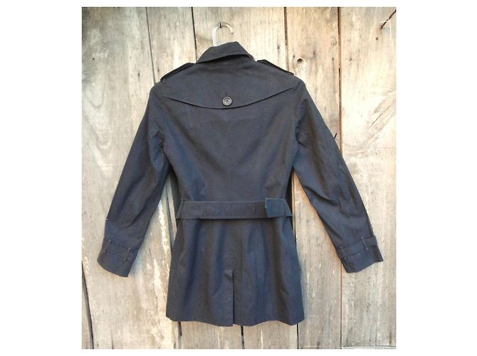 Trench-coat Burberry de Gabardina Negro - vista 4