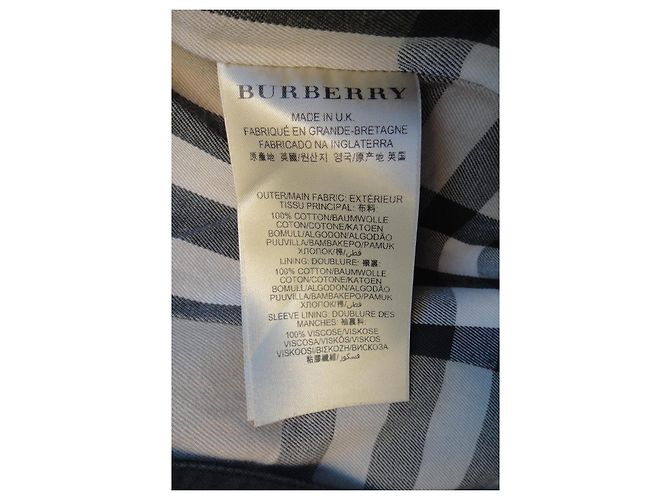 Trench-coat Burberry de Gabardina Negro - vista 5