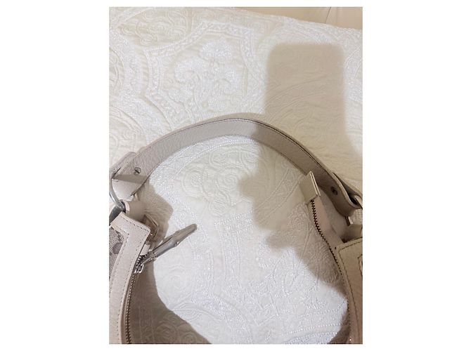 Borsa a spalla Gucci in tela GG Supreme e pelle beige Marrone - vista 13