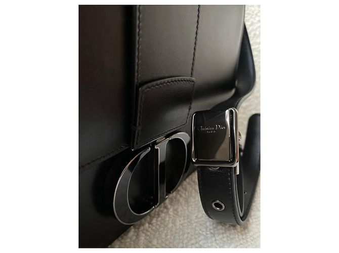 Borsa a tracolla Christian Dior 30 Montaigne in pelle nera Nero - vista 4