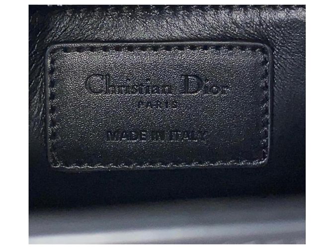 Borsa a tracolla Christian Dior 30 Montaigne in pelle nera Nero - vista 5