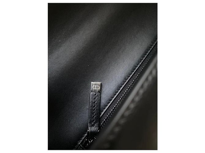 Borsa a tracolla Christian Dior 30 Montaigne in pelle nera Nero - vista 6