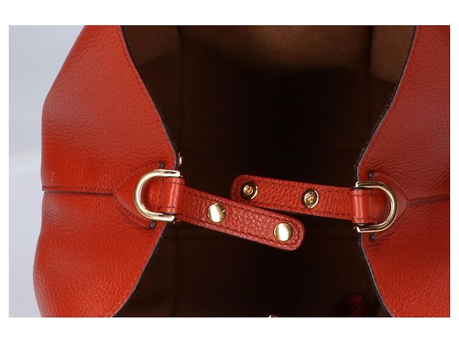 Tod's T Timeless Leder Shopping Bag Mini Handtasche Orange - Ansicht 6