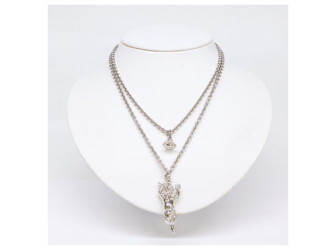 Collana con pendente Satyr da uomo Vivienne Westwood Argento - vista 2